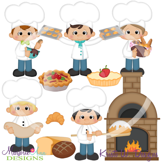 Baking Boys SVG Cutting Files Includes Clipart - Click Image to Close